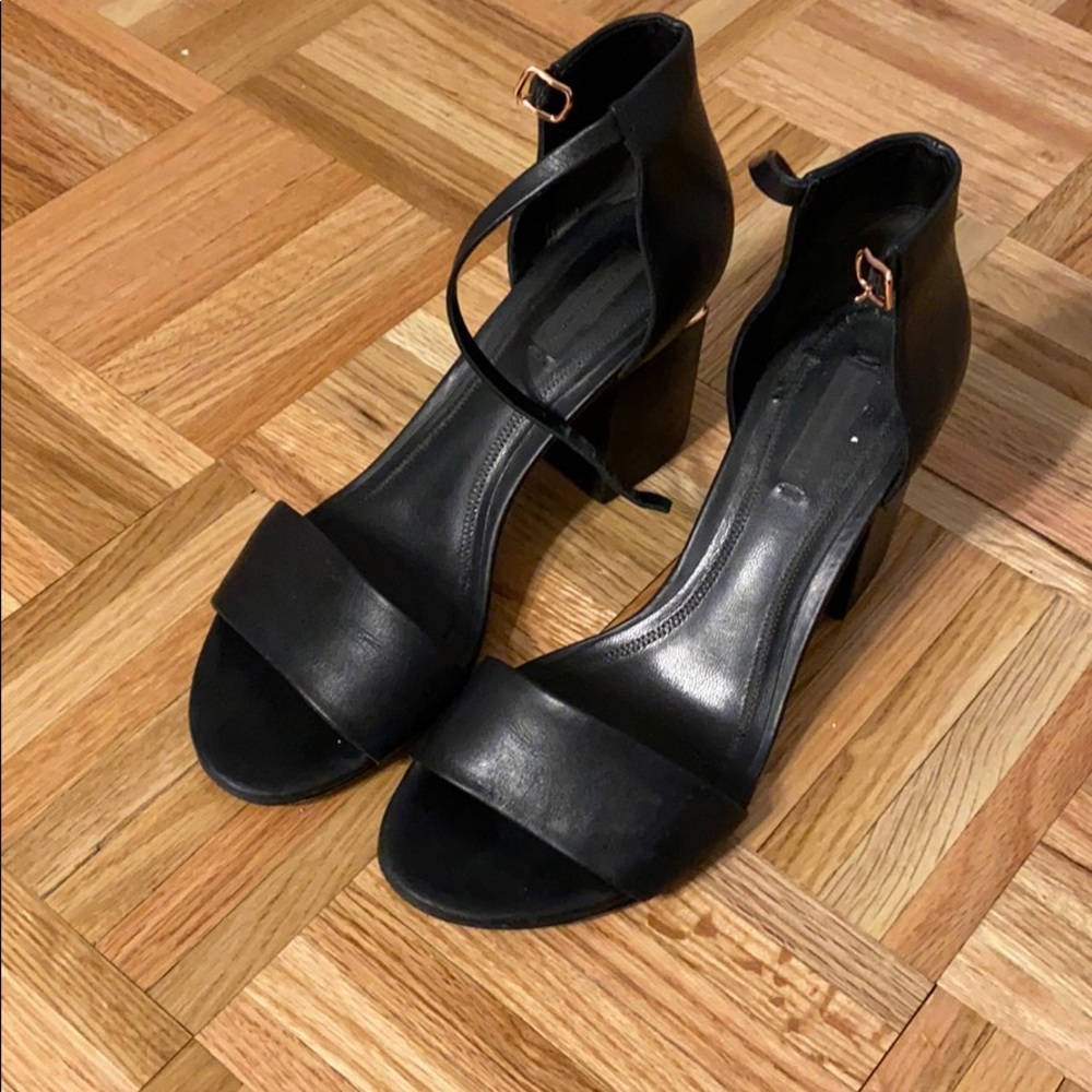 Alexander Wang shoes with rose gold cut out
